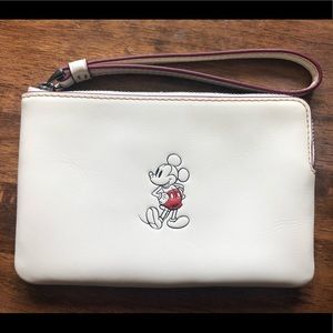 Coach Disney Mickey Corner Zip